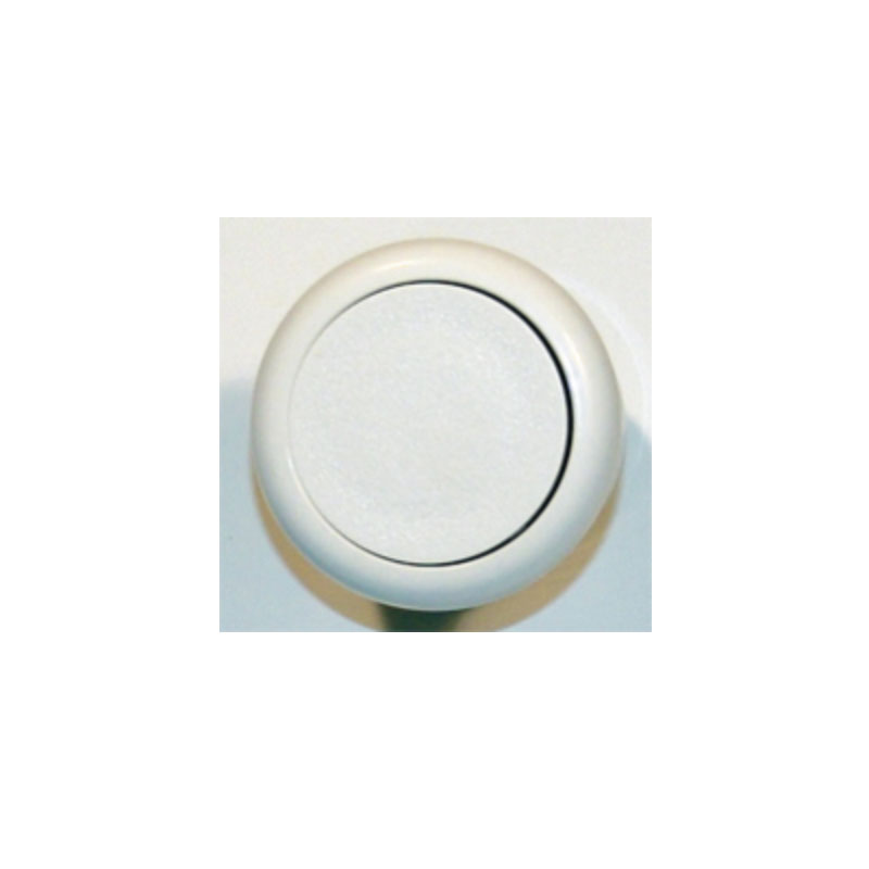 Air Button - Pres Air Trol, Flush Fit, White (#5133)