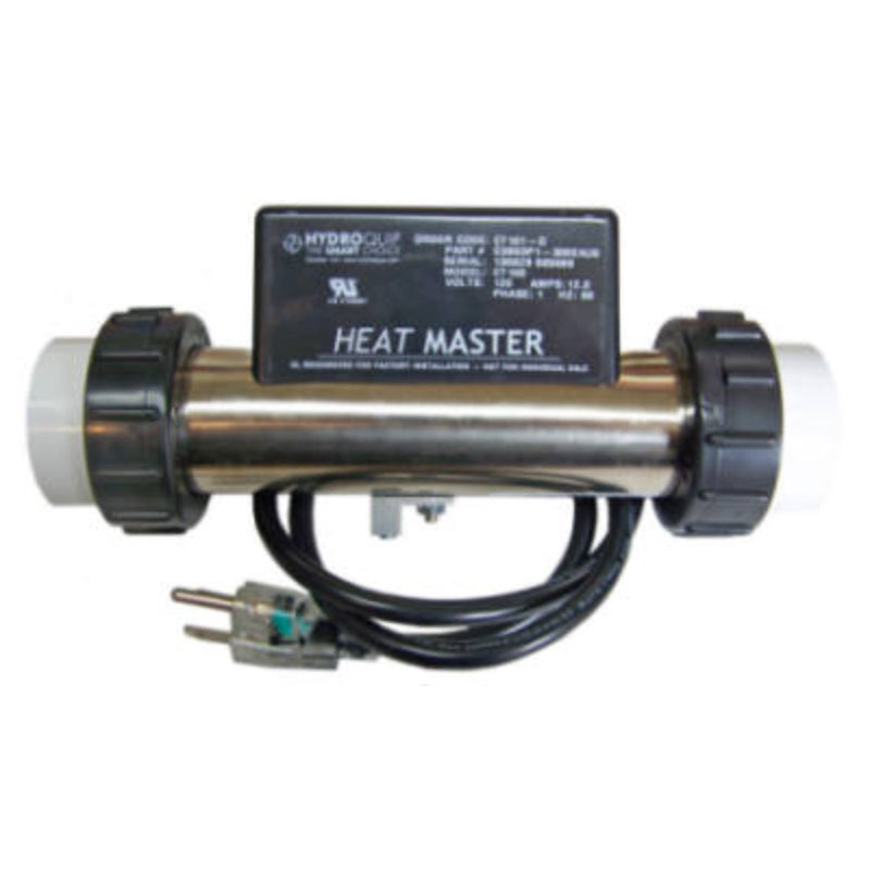 Heater Assembly Bath In-Line 1.5Kw 120V HydroQuip CT101-D