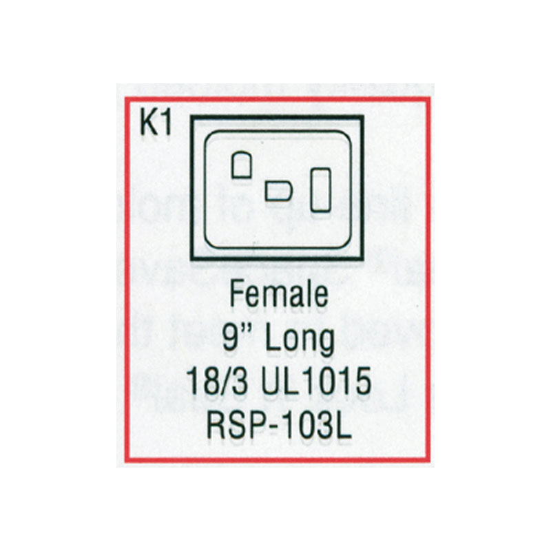 Receptacle - Female Large J/J Light (#RSP103L)