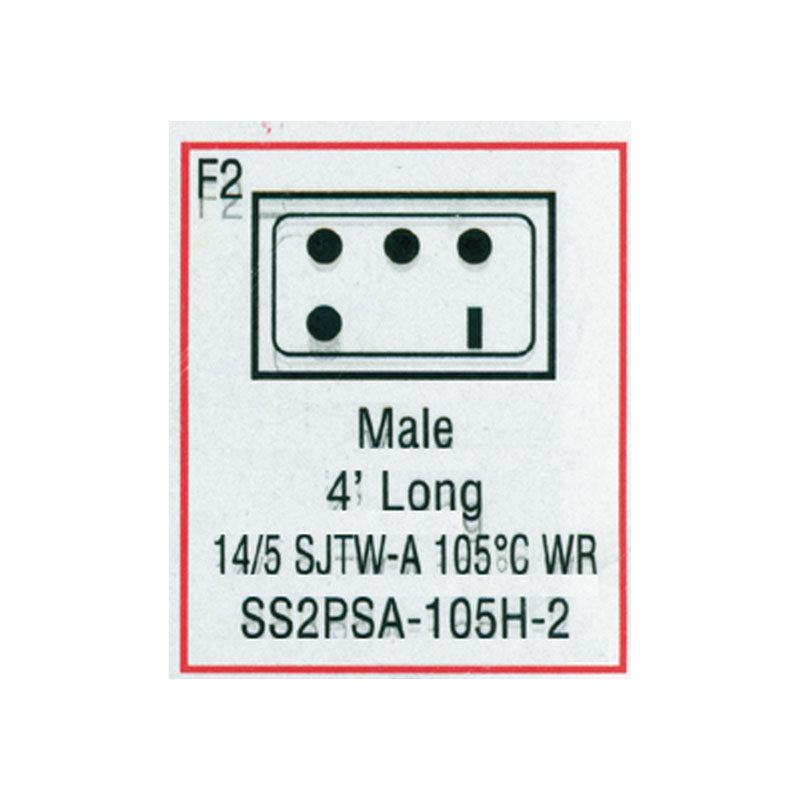Cord - Male Mini J/J 5-wire for Heater (#SS2PSA105H2)