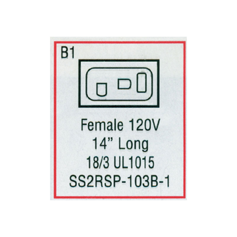 Receptacle - Female Mini J/J Blower (#SS2RSP103B1) 